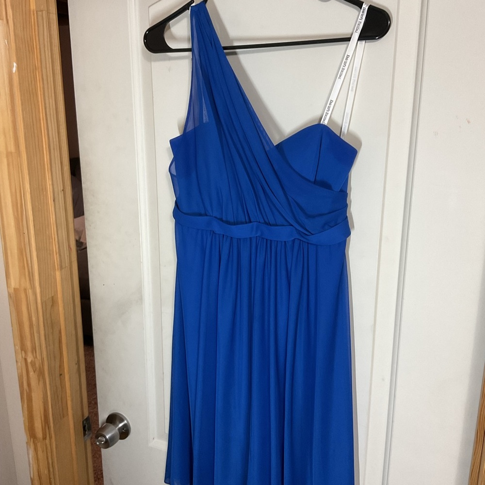 David’s bridal knee length bridesmaid dress